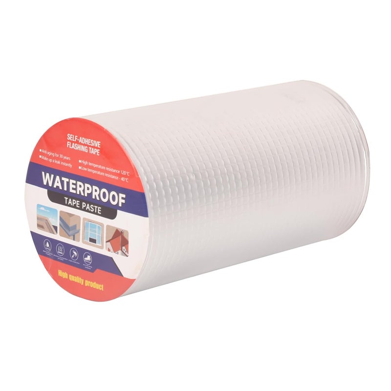 LFGUD 8" W X 16.4'L Waterproof Tape for Leaks Aluminum Butyl Tape with Adhesive for RV Repair, Glass Repairs, Air Mattress Patch, Window Caulking, Boat Sealing, Roof Patching - Image 1